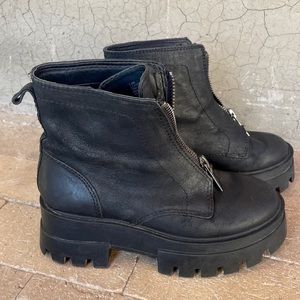 *Last Chance* Combat Boots with Zipper